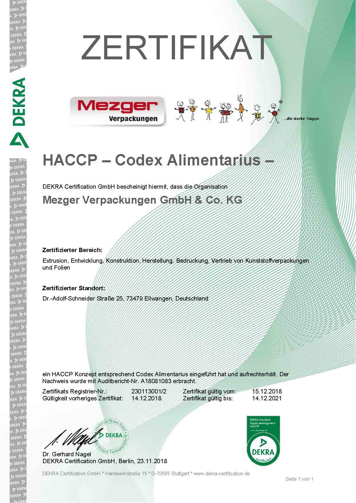 Zertifikat HACCP Re 230113001 2 d